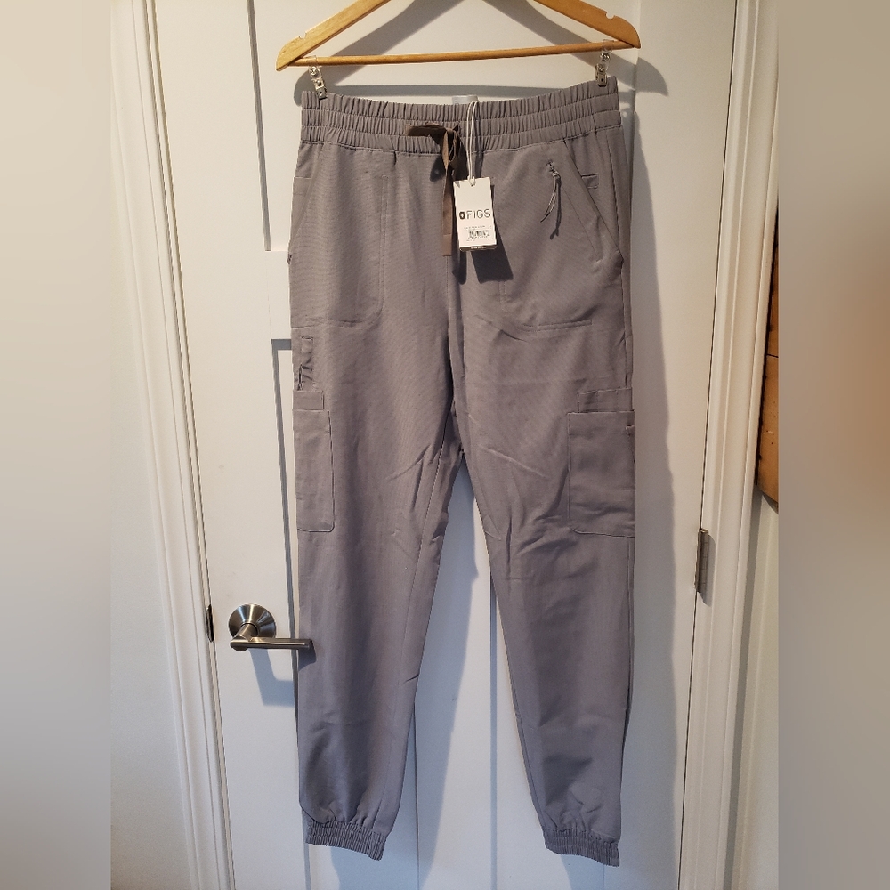 Figs, 21 Pocket Scrub Pant, Space Grey, Meduim Tall